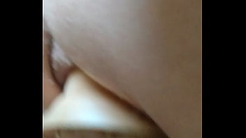 Huge dildo solo play
