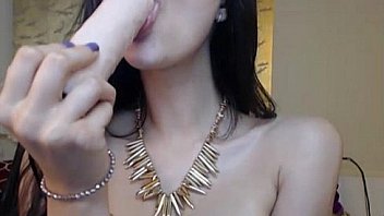 Busty cutie moans on cam