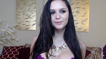 Busty cutie moans on cam