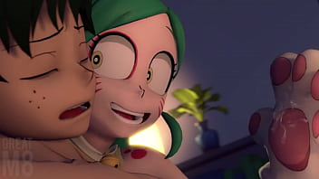 La heroe gata ayuda a deku a solta toda su leche acumulada y le tiene una sorpresa