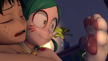 La heroe gata ayuda a deku a solta toda su leche acumulada y le tiene una sorpresa