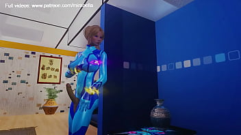 Samus Aran Jerking Off And Posing thumbnail
