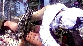 Traveler finds a slutty girl in the wild