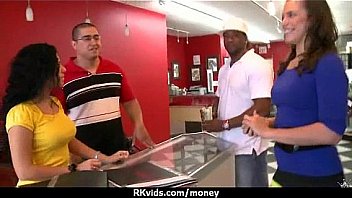 Stunning euro teen gets talked in to giving a blowjob for cash 4