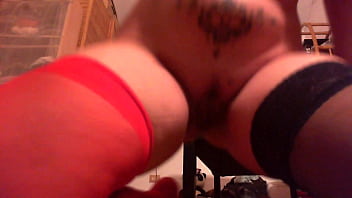 Sensual stockings and panties full of cream 4k