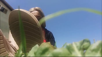 My beautiful bare feet caressing the grass