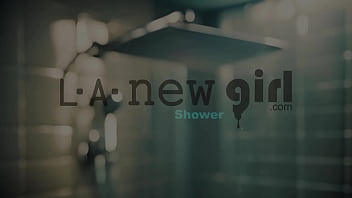 Natural brunette charm enjoyed a sensual bath