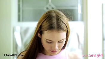 Natural brunette charm enjoyed a sensual bath