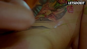 Halloween oiled massage for beautiful busty babe letsdoeit