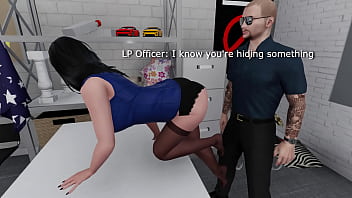 Milf business woman fucked hard for stealing by security guard