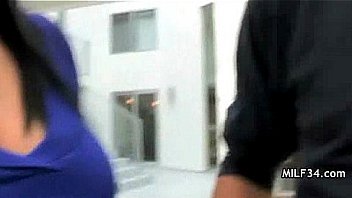 Horny milf fucked and jizzed on at home