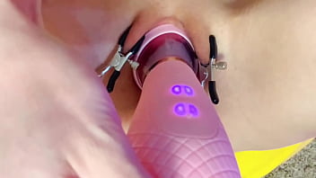 Mia's mimi fetish collaboration pussy clamps and vacuum toy Mia's mimi fetish collaboration pussy clamps and vacuum toy