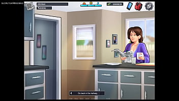 Summertime saga #12 developed by kompas productions super busty stepmom wants to get fuck hard then horny dude fucks her with his huge cock