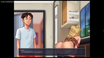 Summertime saga #12 developed by kompas productions super busty stepmom wants to get fuck hard then horny dude fucks her with his huge cock