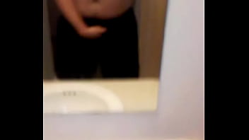 Fat virgin loser ballbusting himself with fist