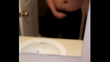 Fat virgin loser ballbusting himself with fist