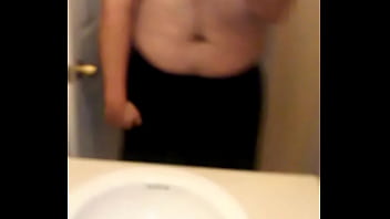 Fat virgin loser ballbusting himself with fist