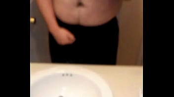 Fat virgin loser ballbusting himself with fist