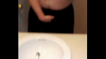 Fat virgin loser ballbusting himself with fist