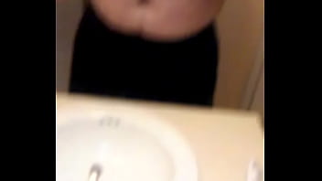 Fat virgin loser ballbusting himself with fist