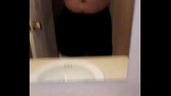 Fat virgin loser ballbusting himself with fist