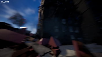 Hopeless city crumbles under giantess