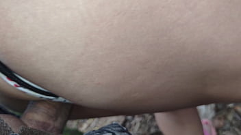 Hot married woman fucking in the park with a stranger