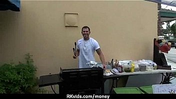 Sexy natural chick trades cash for some rough sex 7