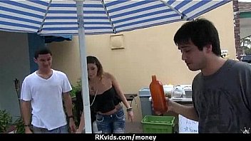 Sexy natural chick trades cash for some rough sex 7