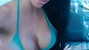 Hot brunette milf big tits on webcam