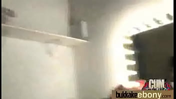 Ebony babe sucks group of white guys 29