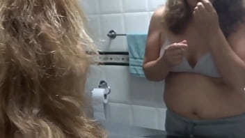 Beautiful latina stepmom shows off and masturbates makes my friends' cocks hard