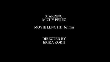 Petite baby michy perez gets her tight holes fucked hard and deep with dvp dap and piss in her mouth from four big cocks eks597