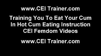 Cei cum eating instructions jerk off instructions