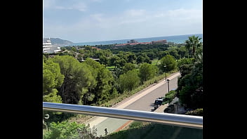 Bien arrivé pour notre week end shooting pour dorcel à barcelone je vous fait