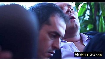 Classy slut pleasing two men porn hd