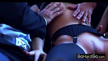 Classy slut pleasing two men porn hd