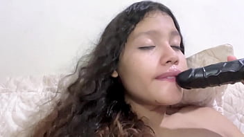 Teen girl dreams of big cock and masturbates