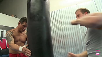 Victoria white a slender blonde proposes to the victorious combatant