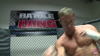 Victoria white a slender blonde proposes to the victorious combatant