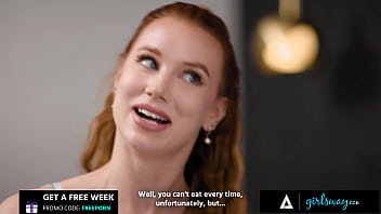 Hot redhead eats her bff's ass