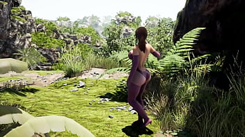 Lara croft opens a sexy tomb 3d hentai game animation
