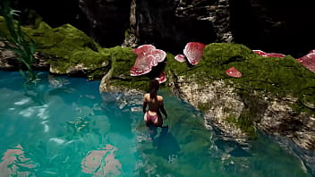 Lara croft opens a sexy tomb 3d hentai game animation