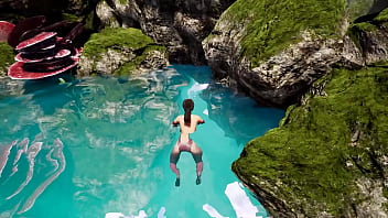 Lara croft opens a sexy tomb 3d hentai game animation