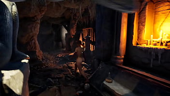 Lara croft opens a sexy tomb 3d hentai game animation