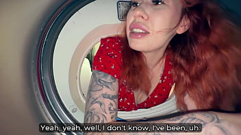 Stepmom stuck in washer during gaming session begs for my hard cock deep inside