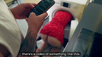 Stepmom stuck in washer during gaming session begs for my hard cock deep inside Stepmom stuck in washer during gaming session begs for my hard cock deep inside