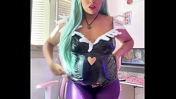 Morrigan halloween cosplay fart domination and ass worship