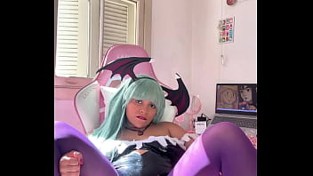 Morrigan halloween cosplay fart domination and ass worship