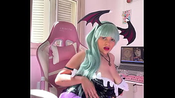Morrigan halloween cosplay fart domination and ass worship